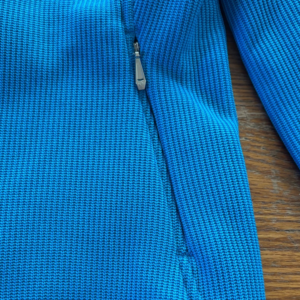Spyder Electric Blue Ribbed Jacket - Picture 7 of 9